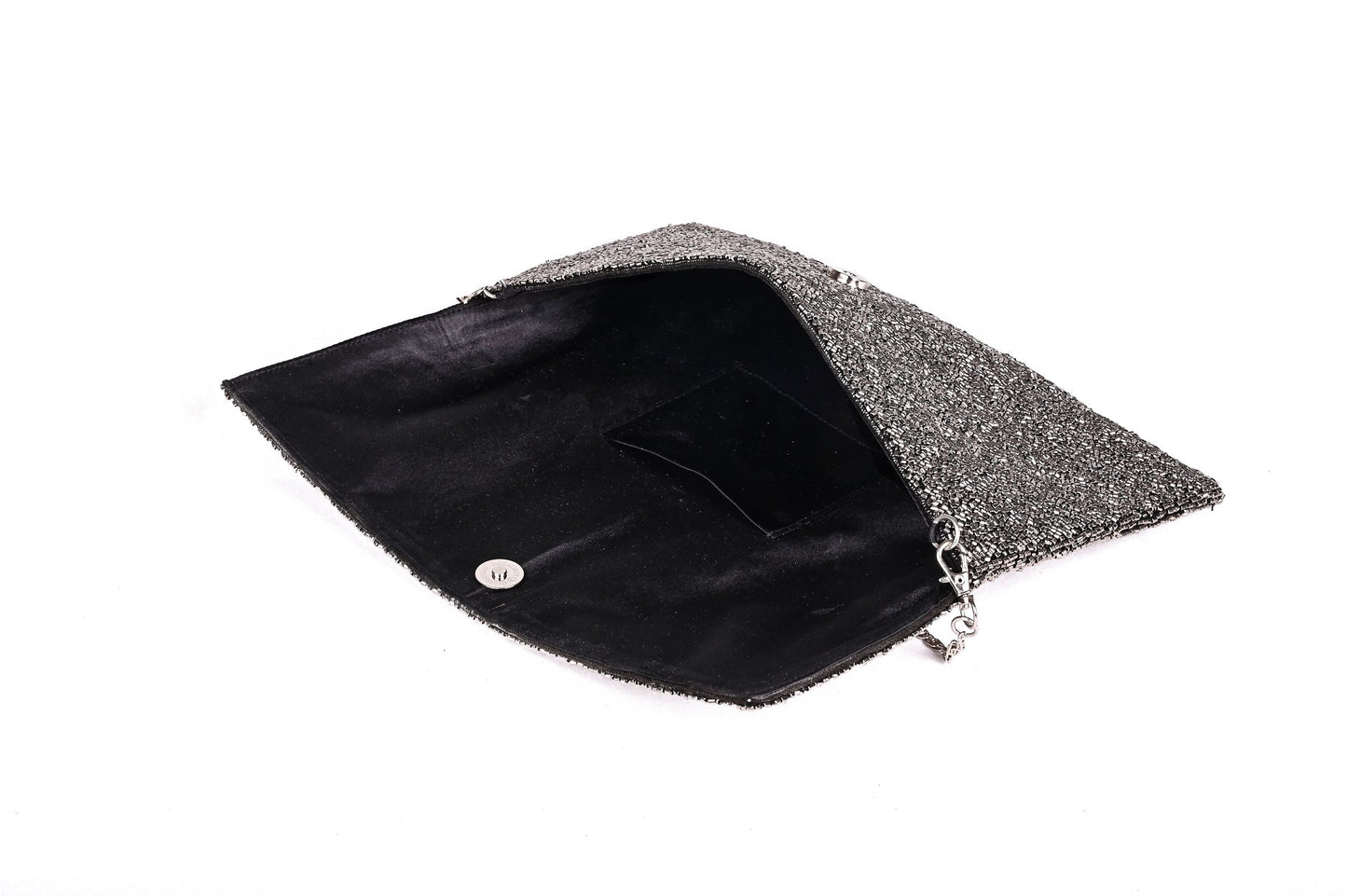 Gunmetal Glam Clutch - Simply Clutched