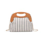 Striped Canvas Clutch - Simply Clutched