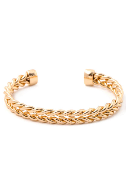 Twisted Chain Cuff Bracelet - Simply Clutched