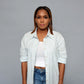 Linen Boyfriend Shirt with Button Back - Simply Clutched