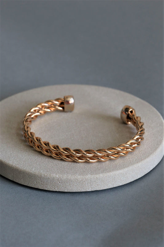 Twisted Chain Cuff Bracelet- Simply Clutched